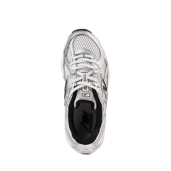 alternate view New Balance 740 Athletic Shoe - Little Kid - White / Silver Metallic / BlackALT2