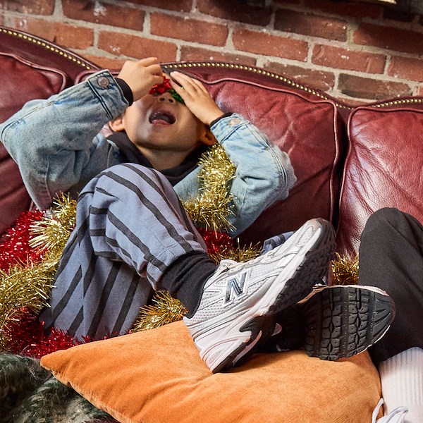 alternate view New Balance 740 Athletic Shoe - Big Kid - White / Silver Metallic / BlackALT1B