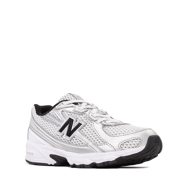 alternate view New Balance 740 Athletic Shoe - Big Kid - White / Silver Metallic / BlackALT5