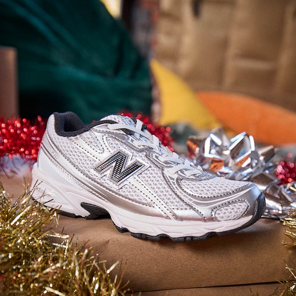 alternate view New Balance 740 Athletic Shoe - Big Kid - White / Silver Metallic / BlackHERO