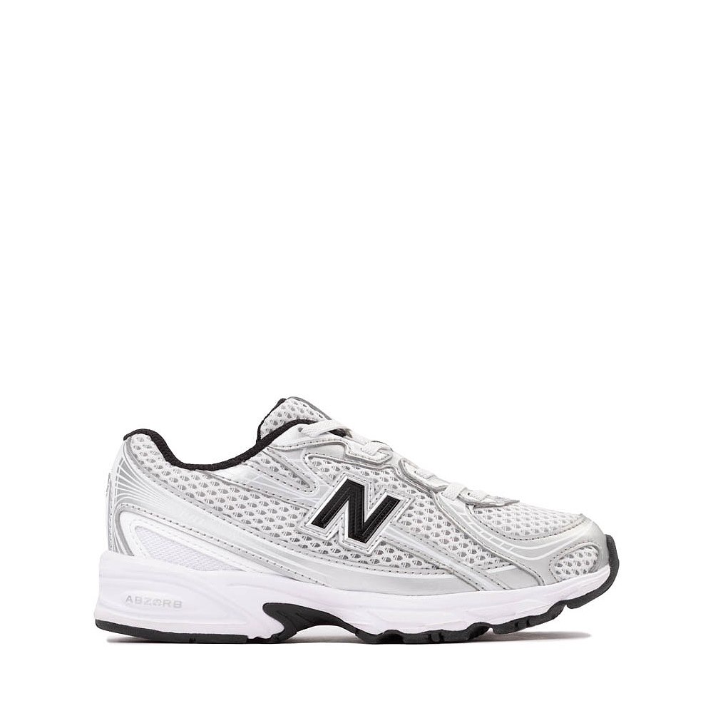 New Balance 740 Athletic Shoe - Big Kid - White / Silver Metallic / Black