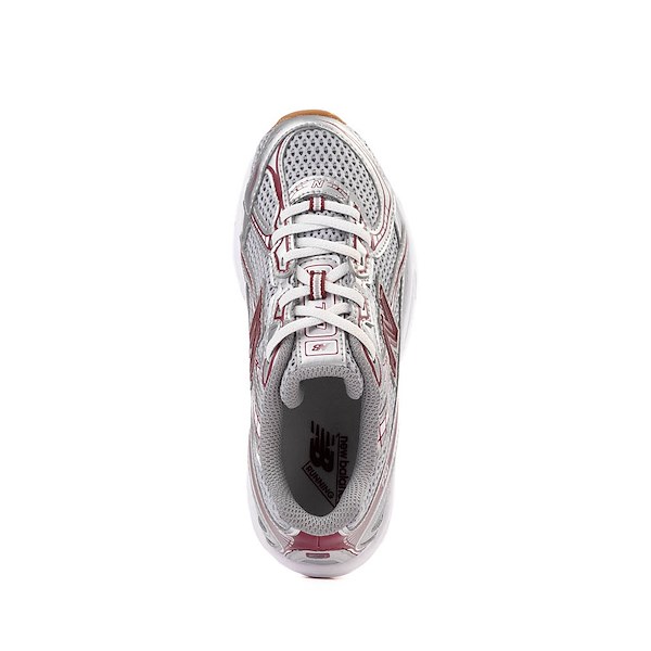 alternate view New Balance 740 Athletic Shoe - Big Kid - Silver Metallic / BurgundyALT2