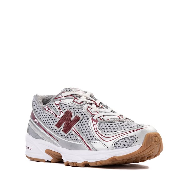 alternate view New Balance 740 Athletic Shoe - Big Kid - Silver Metallic / BurgundyALT5