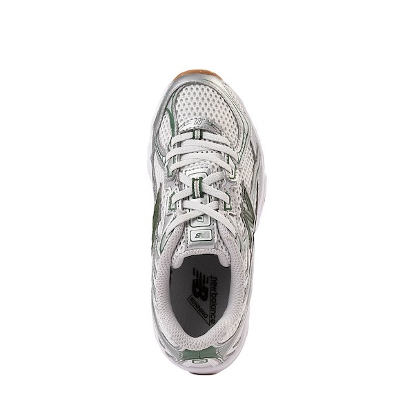 alternate view New Balance 740 Athletic Shoe - Little Kid - Silver Metallic / Alpine GreenALT2