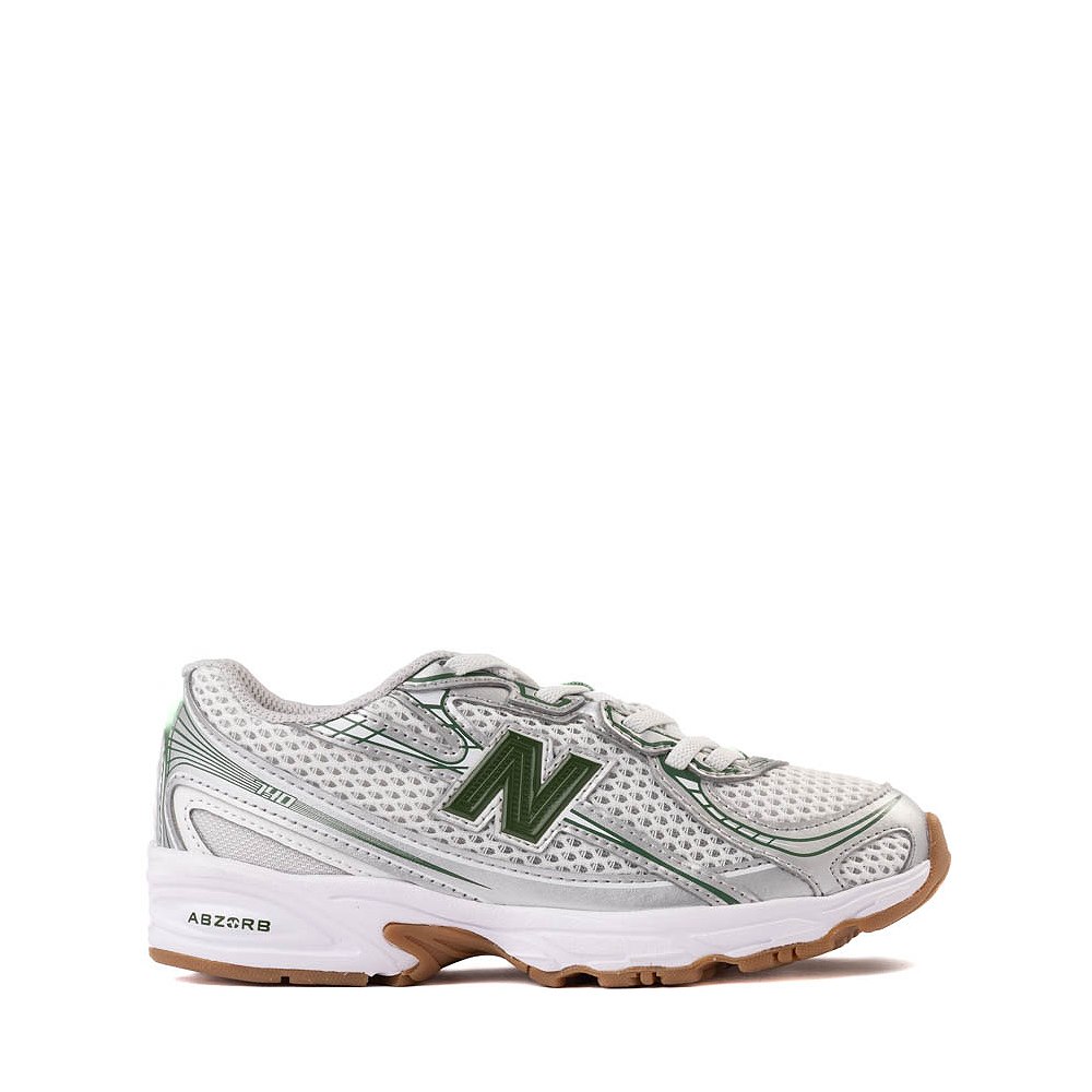 New Balance 740 Athletic Shoe - Little Kid - Silver Metallic / Alpine Green