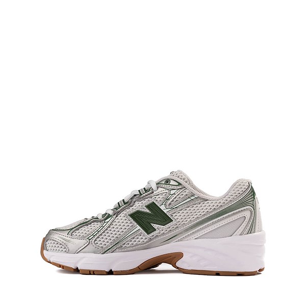 alternate view New Balance 740 Athletic Shoe - Big Kid - Silver Metallic / Alpine GreenALT1