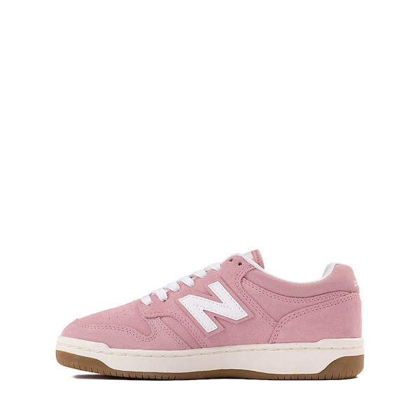 alternate view New Balance 480 Athletic Shoe - Little Kid - White / Pink TaffyALT1