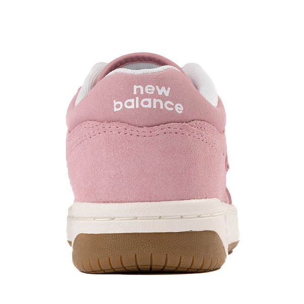 alternate view New Balance 480 Athletic Shoe - Little Kid - White / Pink TaffyALT4