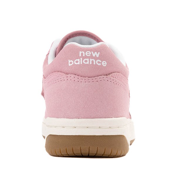 alternate view New Balance 480 Athletic Shoe - Big Kid - White / Pink TaffyALT4