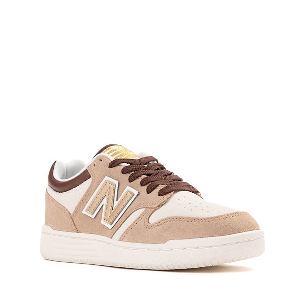 alternate view New Balance 480 Athletic Shoe - Little Kid - Flat Taupe / Rich OakALT5