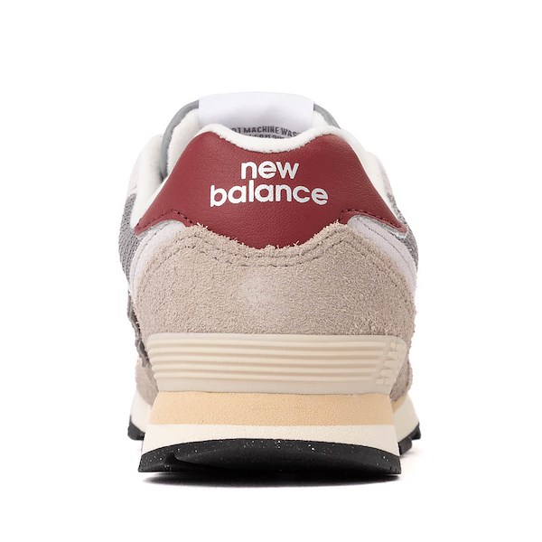 alternate view New Balance 574 Athletic Shoe - Little Kid - Arid Stone / BurgundyALT4