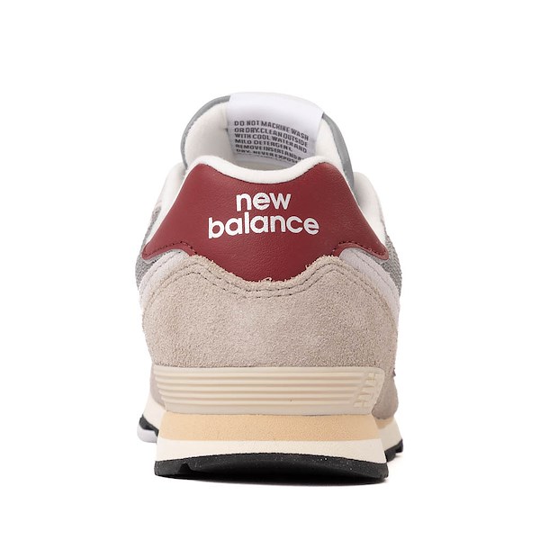 alternate view New Balance 574 Athletic Shoe - Big Kid - Arid Stone / BurgundyALT4