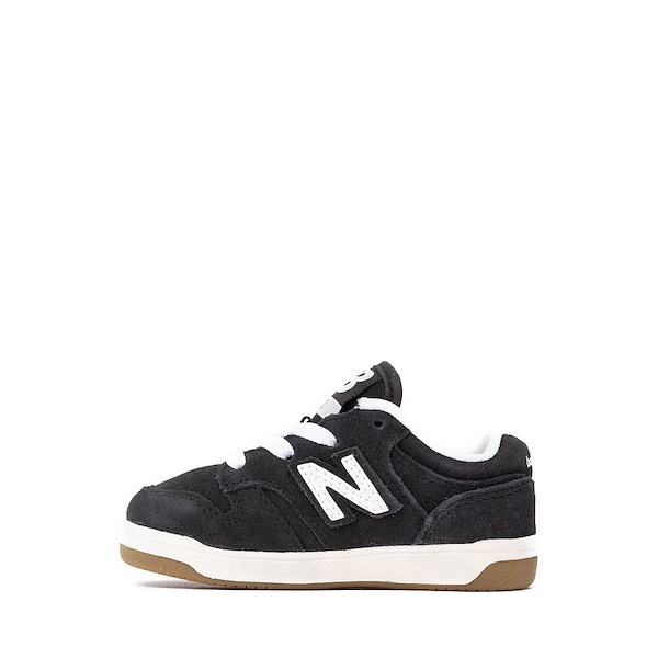 alternate view New Balance 480 Athletic Shoe - Baby / Toddler - White / BlackALT1