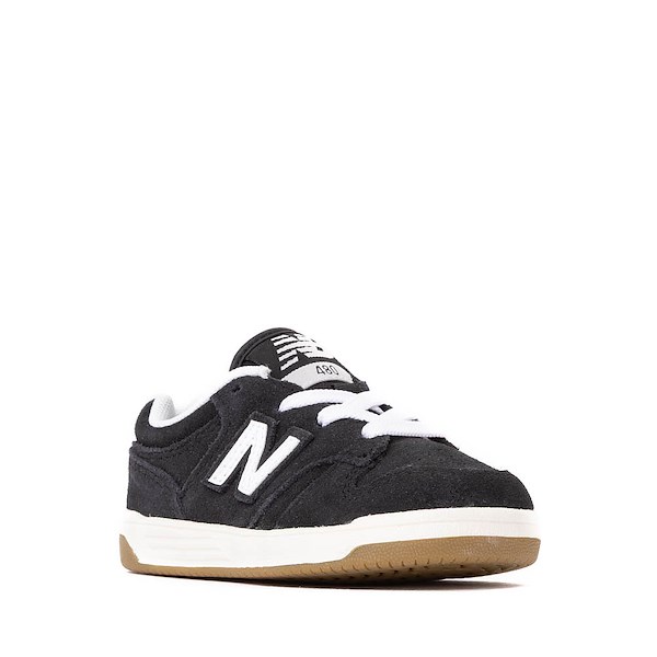 alternate view New Balance 480 Athletic Shoe - Baby / Toddler - White / BlackALT5