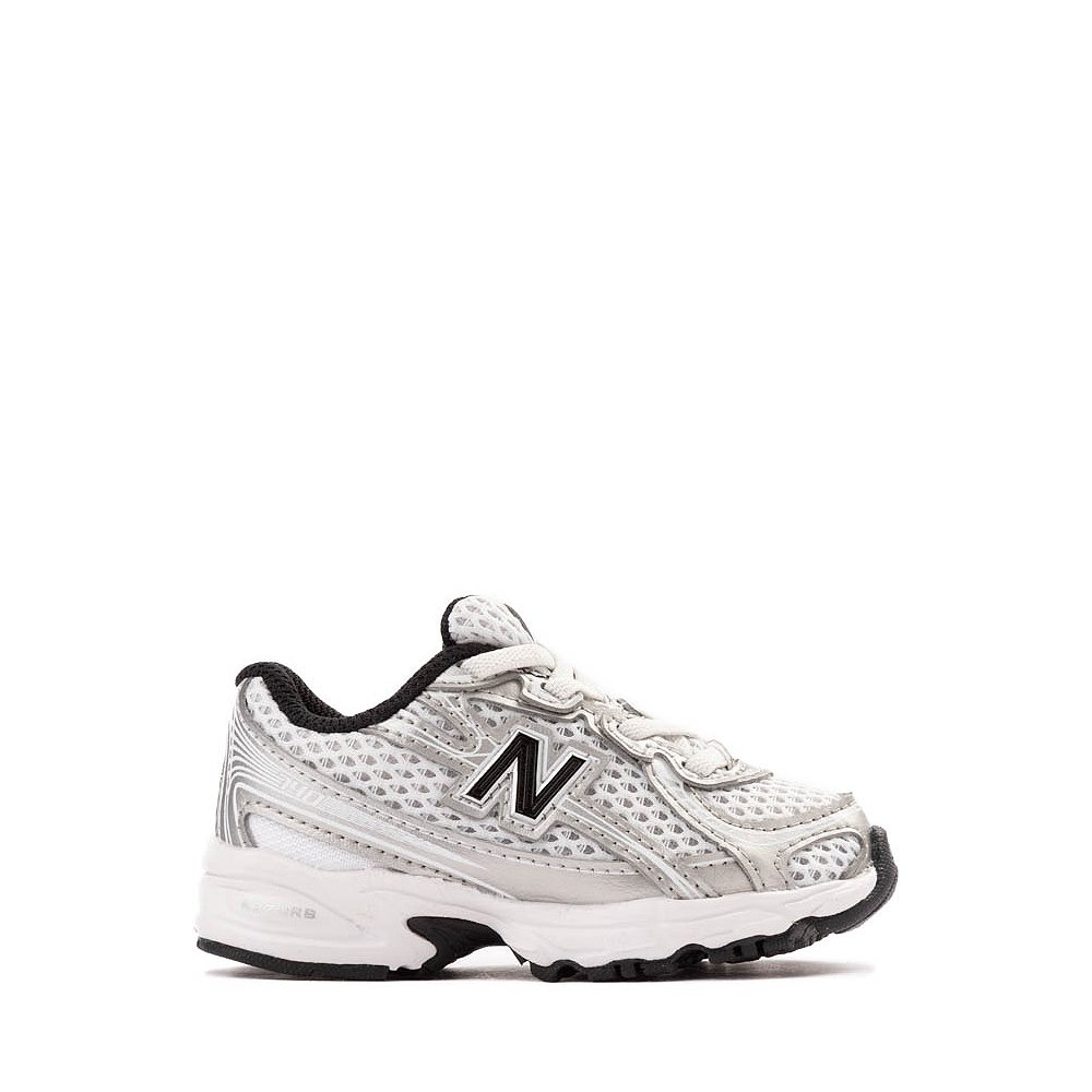 New Balance 480 Athletic Shoe - Baby / Toddler - Silver Metallic / Black