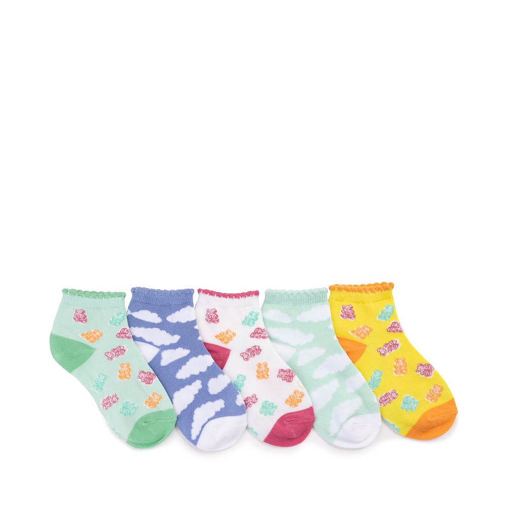 Candy Bear Glow Ankle Socks 5 Pack - Little Kid - Multicolor