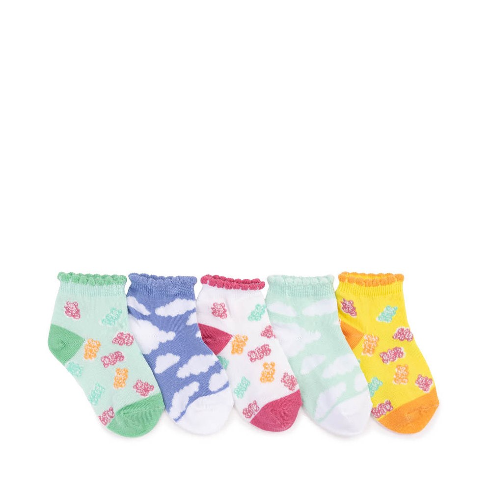 Candy Bear Glow Ankle Socks 5 Pack - Toddler - Multicolor