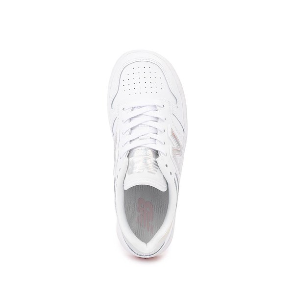 alternate view New Balance 480 Athletic Shoe - Little Kid - White / Rose SugarALT2