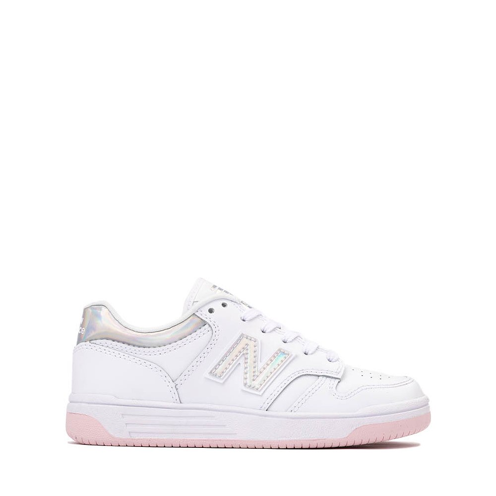 New Balance 480 Athletic Shoe - Little Kid - White / Rose Sugar