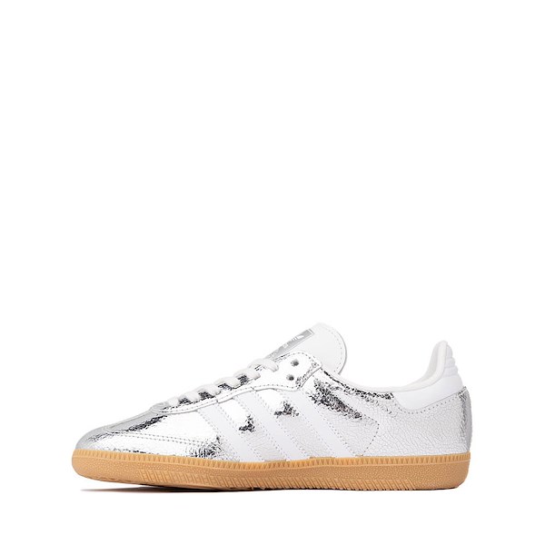 alternate view adidas Samba OG Athletic Shoe - Big Kid - Silver Metallic / Cloud White / Core WhiteALT1