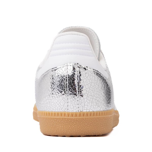 alternate view adidas Samba OG Athletic Shoe - Big Kid - Silver Metallic / Cloud White / Core WhiteALT4