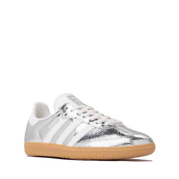 alternate view adidas Samba OG Athletic Shoe - Big Kid - Silver Metallic / Cloud White / Core WhiteALT5