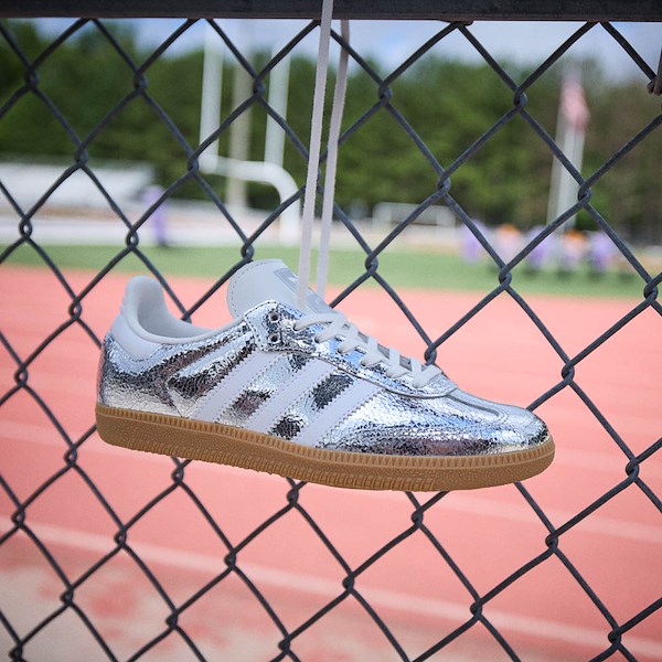 alternate view adidas Samba OG Athletic Shoe - Big Kid - Silver Metallic / Cloud White / Core WhiteHERO