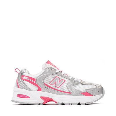 New Balance 530 Athletic Shoe - White / Silver Metallic / Dragonberry