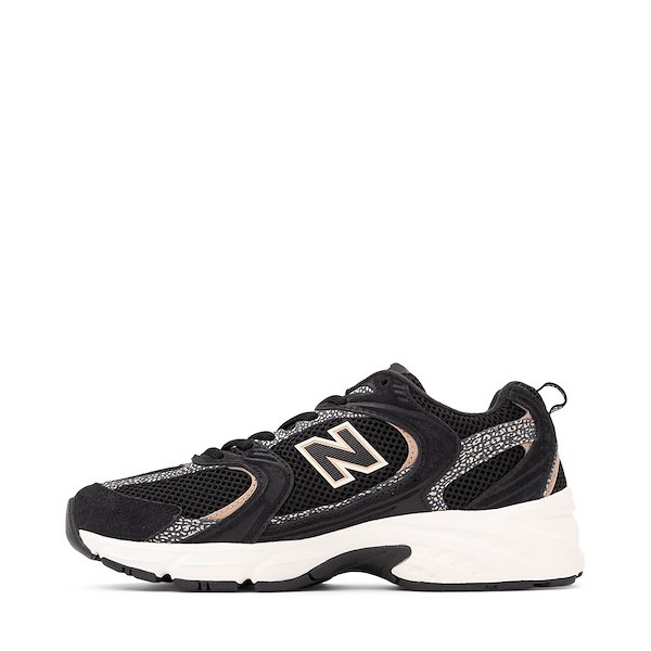 alternate view New Balance 530 Athletic Shoe - Black / Flat Taupe LeopardALT1