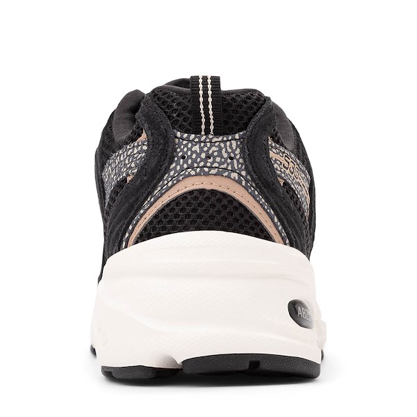 alternate view New Balance 530 Athletic Shoe - Black / Flat Taupe LeopardALT4