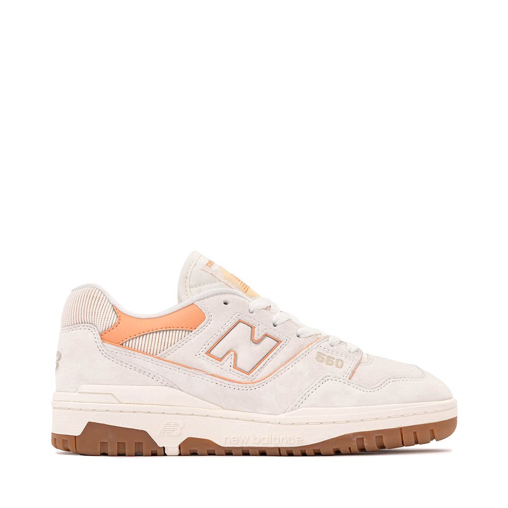 Womens New Balance 550 Athletic Shoe - Sea Salt / Peach Nectar
