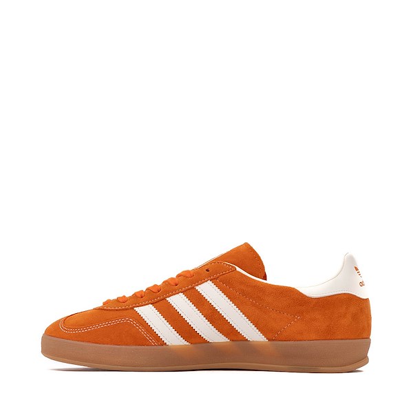 alternate view Mens adidas Gazelle Indoor Athletic Shoe - Orange / Off White / Gold MetallicALT1