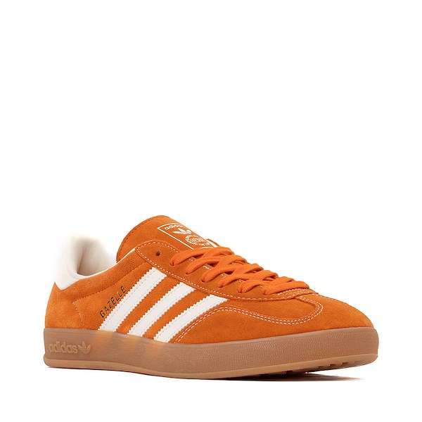 alternate view Mens adidas Gazelle Indoor Athletic Shoe - Orange / Off White / Gold MetallicALT5