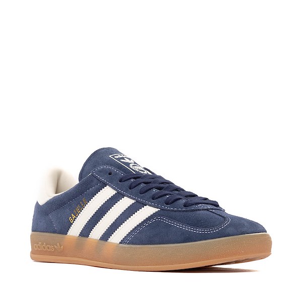 alternate view Mens adidas Gazelle Indoor Athletic Shoe - Night Indigo / Off White / Gold MetallicALT5