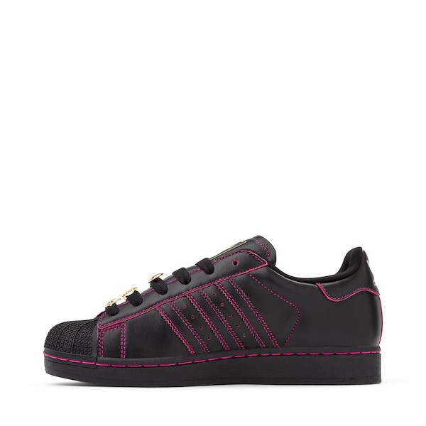 alternate view Womens adidas Superstar II Athletic Shoe - Core Black / Core Black / Gold MetallicALT1