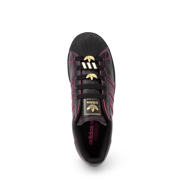 alternate view Womens adidas Superstar II Athletic Shoe - Core Black / Core Black / Gold MetallicALT2