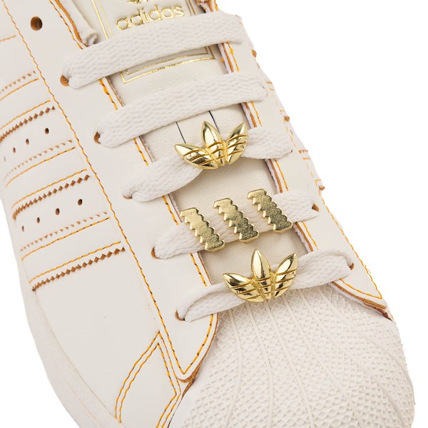 alternate view Womens adidas Superstar II Athletic Shoe - Off White / Off White / Gold MetallicALT5B