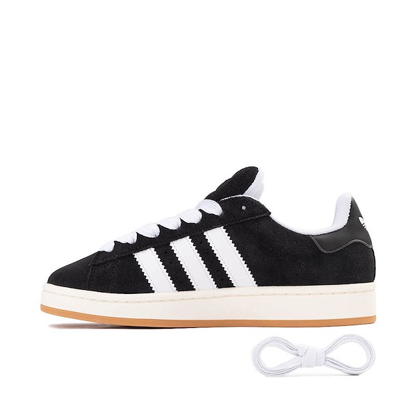 alternate view Womens adidas Campus '00s Athletic Shoe - Black / White / Off WhiteALT1