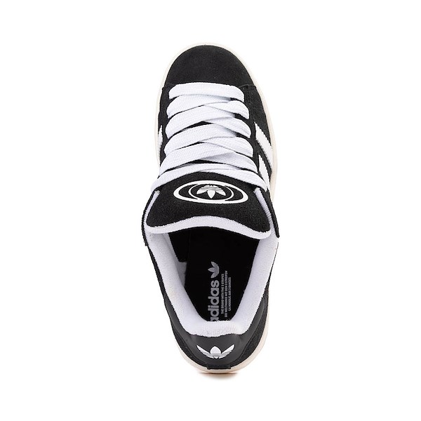 alternate view Womens adidas Campus '00s Athletic Shoe - Black / White / Off WhiteALT2