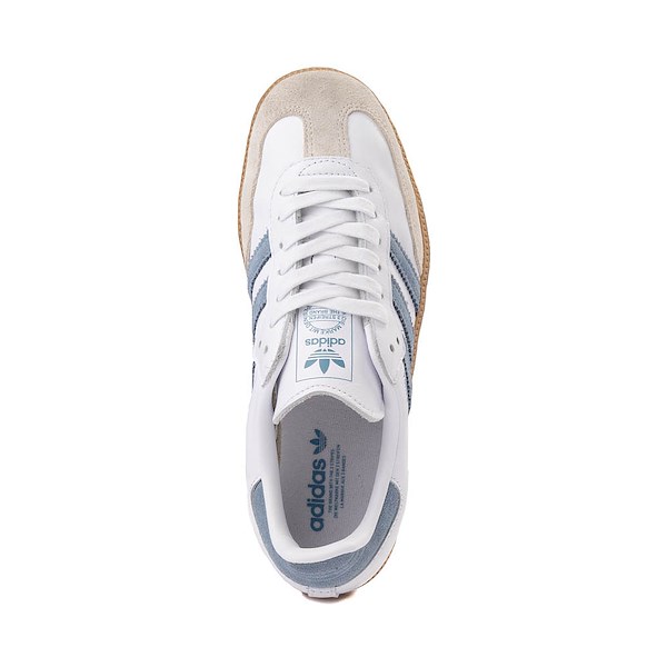 alternate view Womens adidas Samba OG Athletic Shoe - White / Alumina / Ash BlueALT2