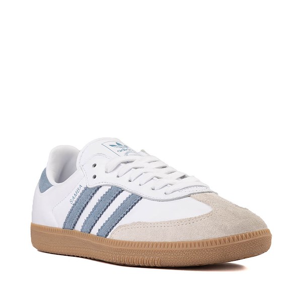 alternate view Womens adidas Samba OG Athletic Shoe - White / Alumina / Ash BlueALT5