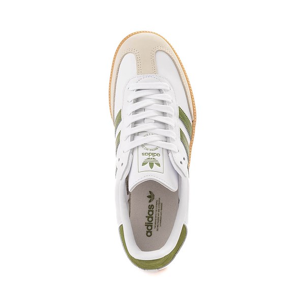 alternate view Womens adidas Samba OG Athletic Shoe - White / Tech Olive / GumALT2