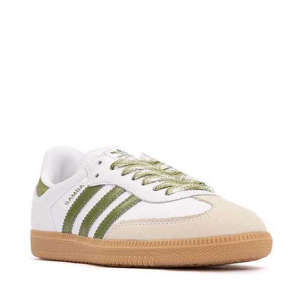 alternate view Womens adidas Samba OG Athletic Shoe - White / Tech Olive / GumALT5
