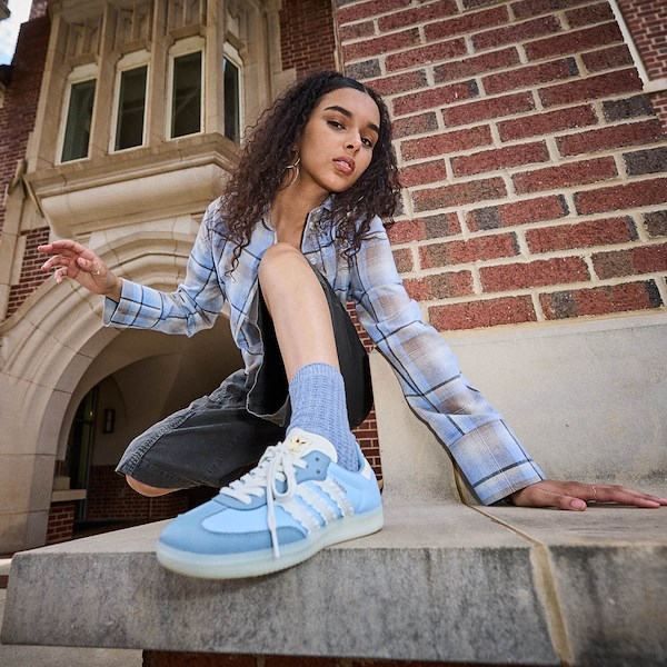 Womens adidas Samba OG Athletic Shoe - Clear Sky / Tactile Blue / Off White