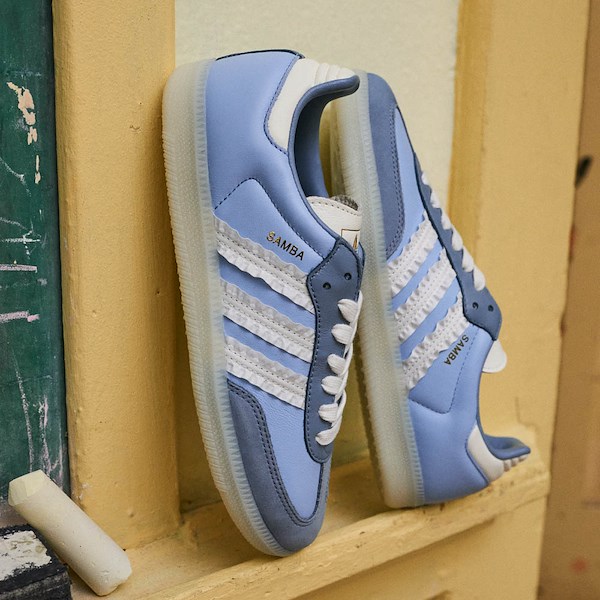 alternate view Womens adidas Samba OG Athletic Shoe - Clear Sky / Tactile Blue / Off WhiteHERO