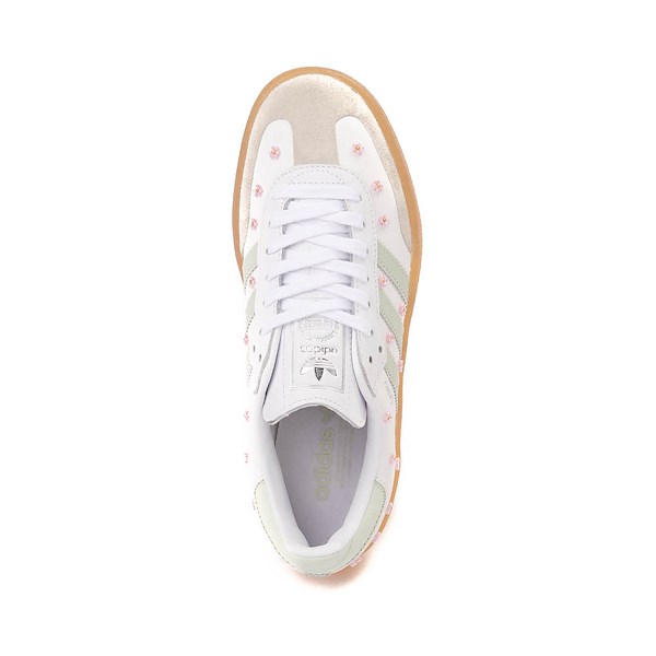alternate view Womens adidas Sambae Athletic Shoe - White / Linen Green / GumALT2