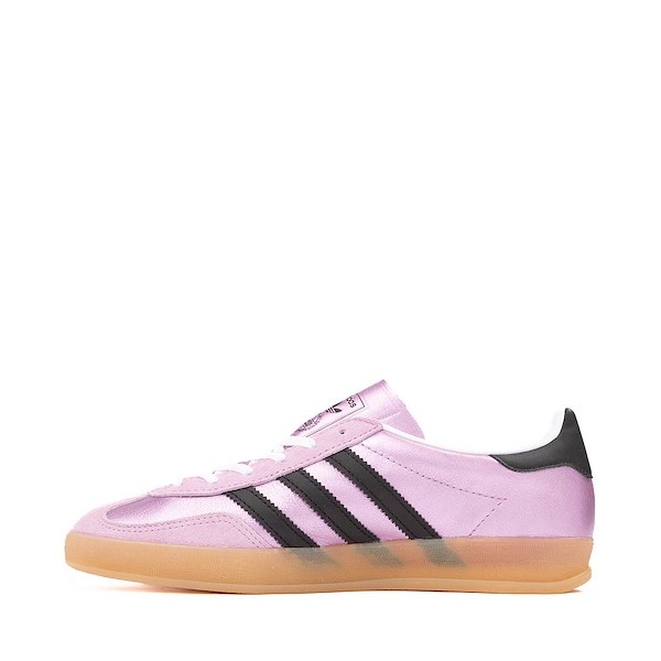 alternate view Womens adidas Gazelle Indoor Athletic Shoe - Metallic Bliss Lilac / Black / GumALT1