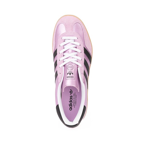 alternate view Womens adidas Gazelle Indoor Athletic Shoe - Metallic Bliss Lilac / Black / GumALT2