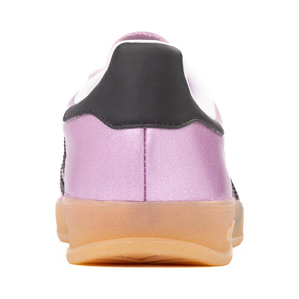 alternate view Womens adidas Gazelle Indoor Athletic Shoe - Metallic Bliss Lilac / Black / GumALT4