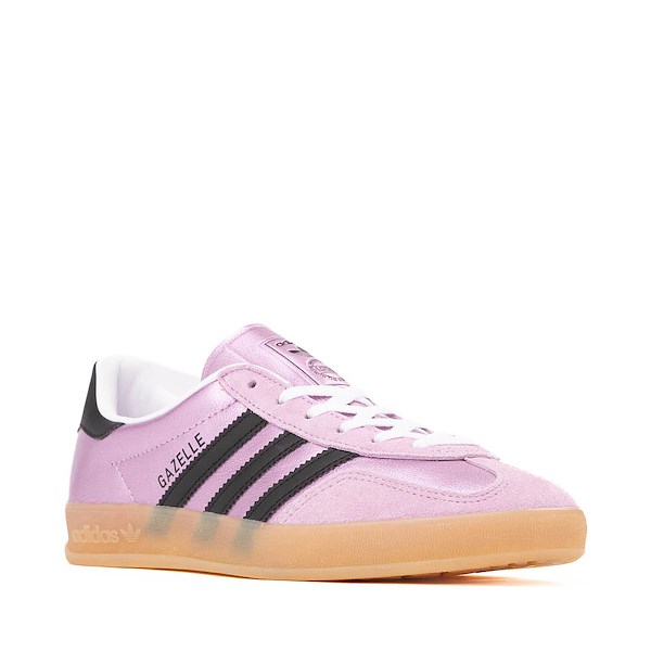 alternate view Womens adidas Gazelle Indoor Athletic Shoe - Metallic Bliss Lilac / Black / GumALT5